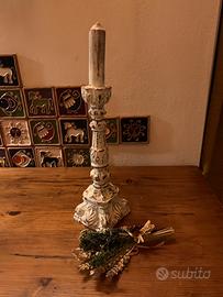 Candelabro da altare in cera