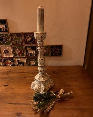 Candelabro da altare in cera