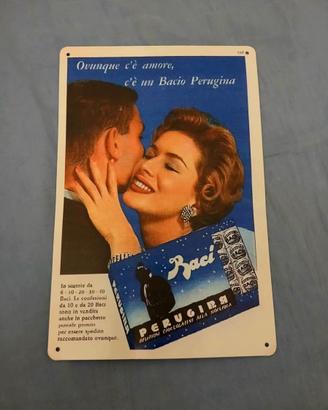 Targa pubblicitaria  Baci Perugina.