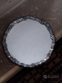 Vassoio a specchio con fondo legno