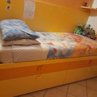 BATTISTELLA LETTO SINGOLO ATTREZZATO - RIALZATO