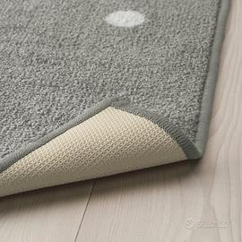 Tappeto IKEA LEN grigio a pois – 133x160 cm