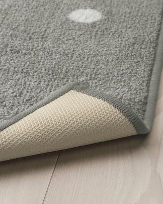 Tappeto IKEA LEN grigio a pois – 133x160 cm