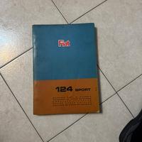 Fiat 124 sport prima edizione catalogo ricambi