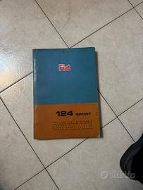 Fiat 124 sport prima edizione catalogo ricambi