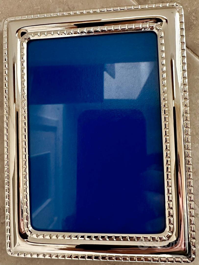Cornice portafoto argento e velluto blu - Collezionismo In vendita a  Barletta-Andria-Trani