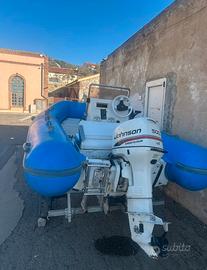Gommone motore e carrello