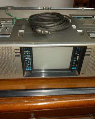 raro TV color radio cassette JVC 
