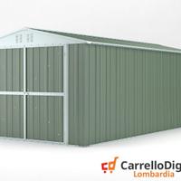 Box garage auto in Acciaio 327x611 19mq verde