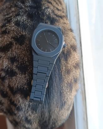 Orologio minimalista nero opaco da uomo | Numeri 