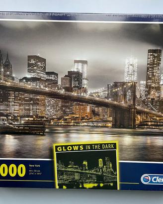 NUOVO Puzzle 1000 pezzi fluorescente di New York