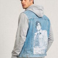 🧥 Giacca in Denim con Cappuccio Jeans City Hunter