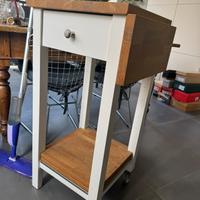 Carrello ikea legno bianco