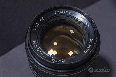 Obiettivo Tomioka Chinon 55mm f/1.4 - Attacco M42