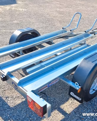 CARRELLO RIMORCHIO PORTAMOTO CRESCI TM6 CON RAMPA 