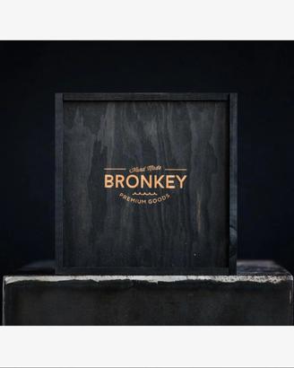 Cinghia Bronkey doppia fotocamera in cuoio