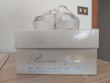 Scarpe Bizarre Sposa Perlato Bianco nr. 37