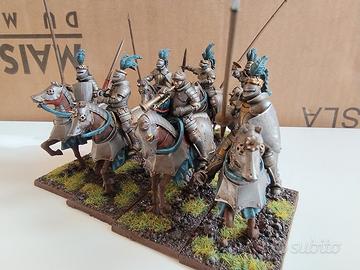 Warhammer 7 cavalieri impero  bretonnia dipinti 