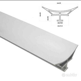 Battiscopa sgusciato igienico Stamplast Magnum PVC