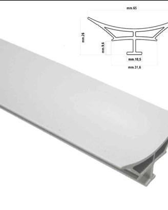 Battiscopa sgusciato igienico Stamplast Magnum PVC