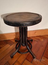 Sgabello da pianoforte Thonet vintage 