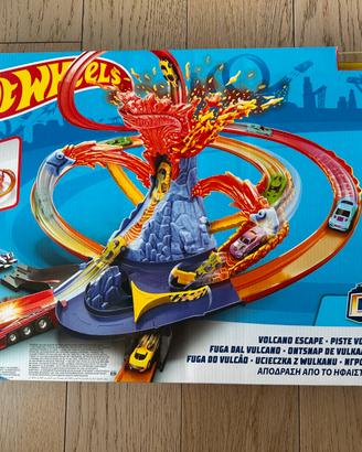 Pista Hot Wheels vulcano