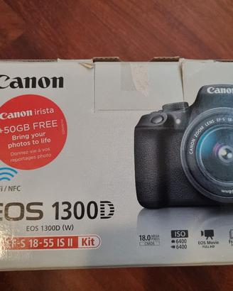 Canon EOS 1300D + Obiettivo EF-S IS II 18-55 mm