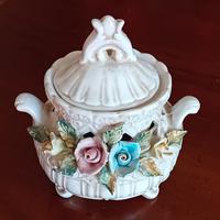 vaso centrotavola vintage capodimonte