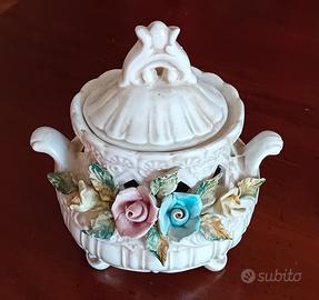 vaso centrotavola vintage capodimonte