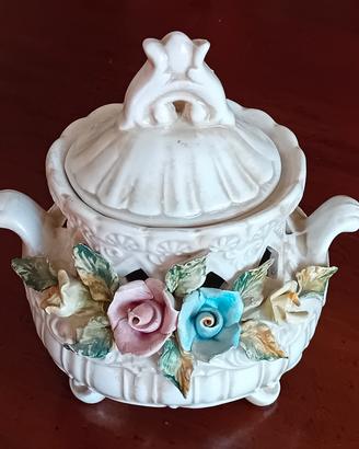vaso centrotavola vintage capodimonte