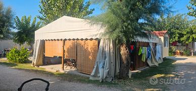 Struttura in legno copertura gazebo