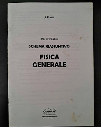 Dispensa fisica generale Faetti