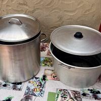 Nr. 2 Pentole grandi “1 alluminio e 1 inox“
