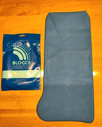 Copertura impermeabile per ingessatura gamba