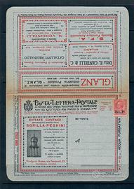 BUSTA LETTERA POSTALE B.L.P. SGRILLA - PEGHINI 38