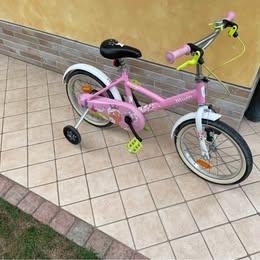 Bici per bimbe da 16 BTWIN Princess con rotelle