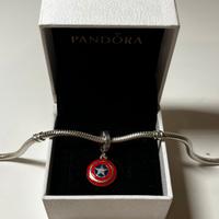 Charm Scudo Di Capitan America Pandora Marvel S925