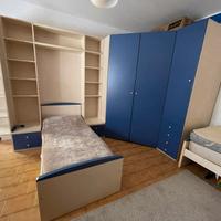 Camera completa 2 letti singoli e cabina armadio