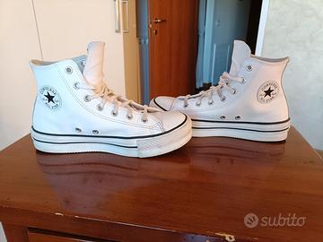 Converse bambina similpelle come nuove tg 36   €35