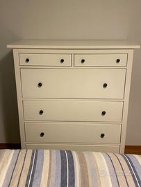 HEMNES Cassettiera con 6 cassetti, mordente bianco