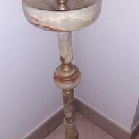 ELEGANTE POSACENERE IN ONICE / ALABASTRO A COLONNA