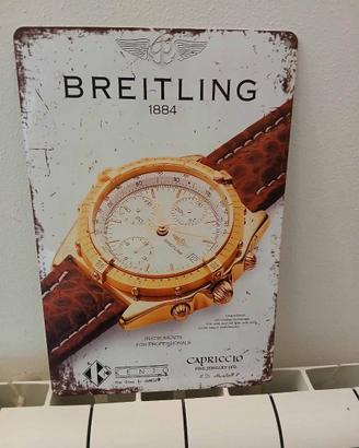 Targa metallo orologio BREITLING