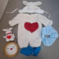 Vestito carnevale bianco coniglio 