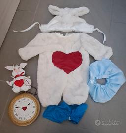 Vestito carnevale bianco coniglio 