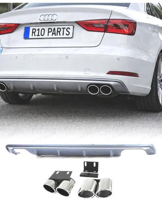 DIFFUSORE AUDI A3 S3 8V 12-16 TERMINALI DI SCARICO