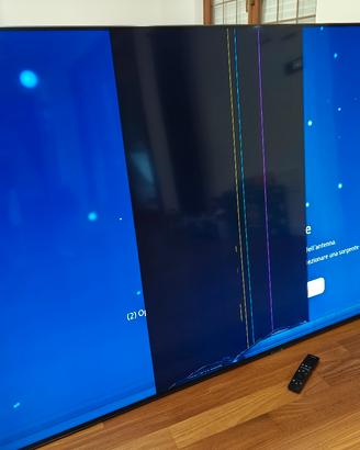 TV Samsung 75" - Pannello LCD Danneggiato