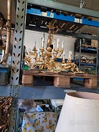 Maestoso Lampadario Barocco Oro