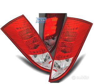 FANALI PER FORD FOCUS MK1 98-04 LED ROSSO CHIARO
