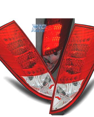 FANALI PER FORD FOCUS MK1 98-04 LED ROSSO CHIARO