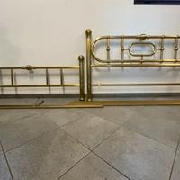 Struttura letto matrimoniale in ottone -  Liberty
